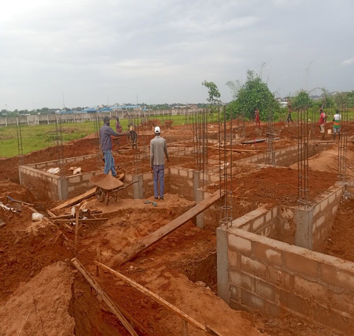 ONGOING WORK ON 18 X 2 MOQ BLOCK C AT ENUGU